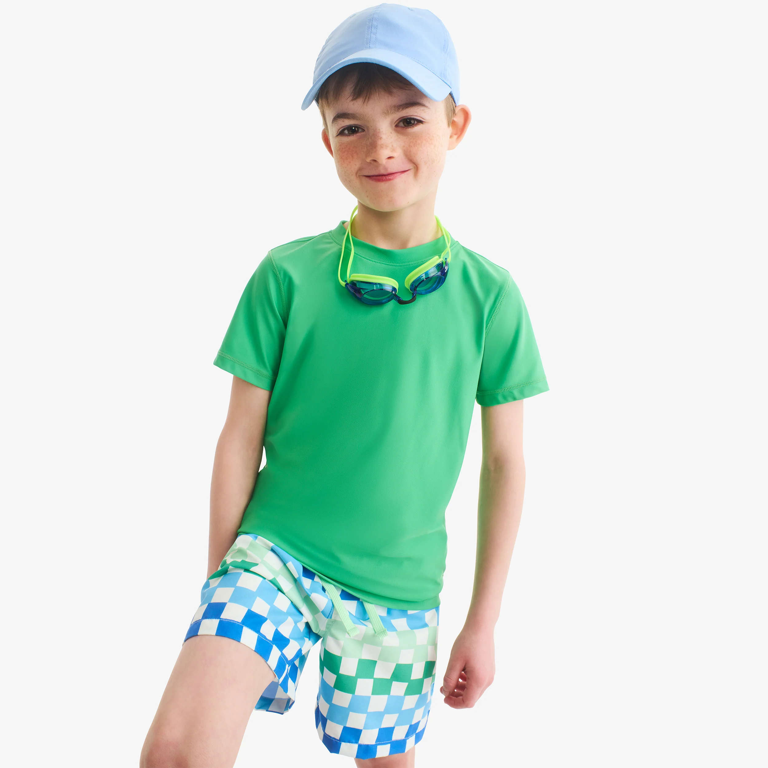 Kids swim trunk in check - Image 3