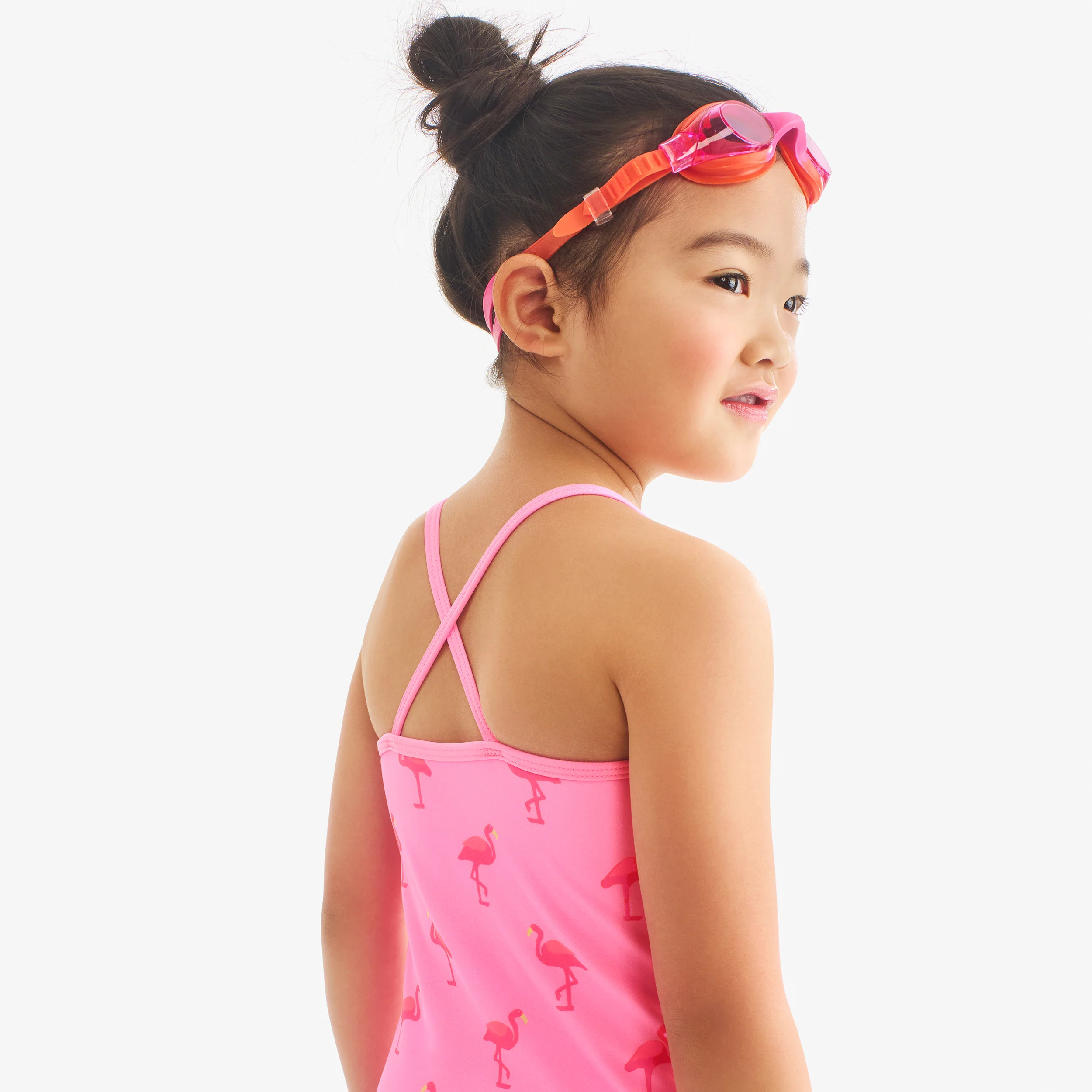 Kids swimsuit in flamingos - Image 3