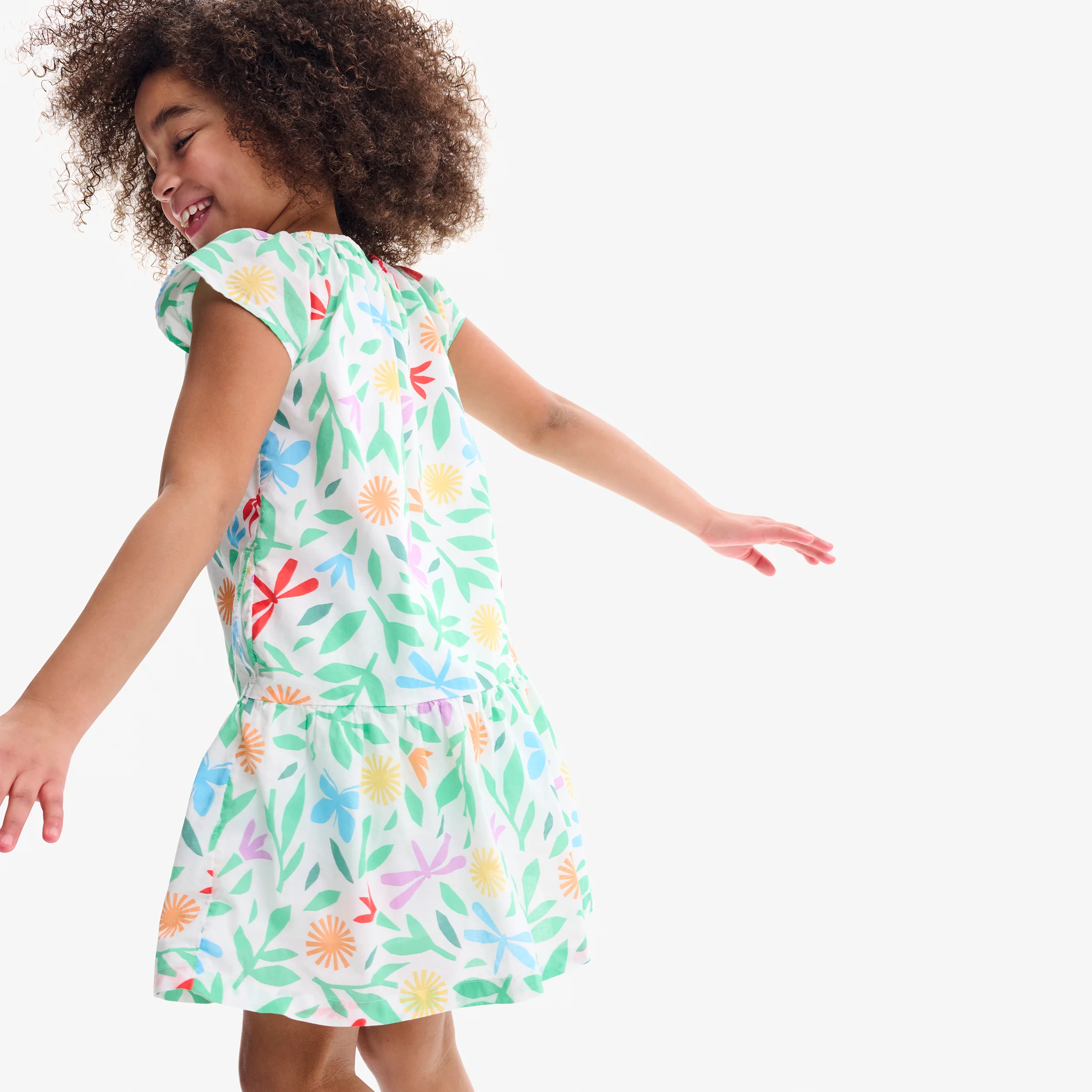 Clearance kids swing dress in bright backyard - Image 3