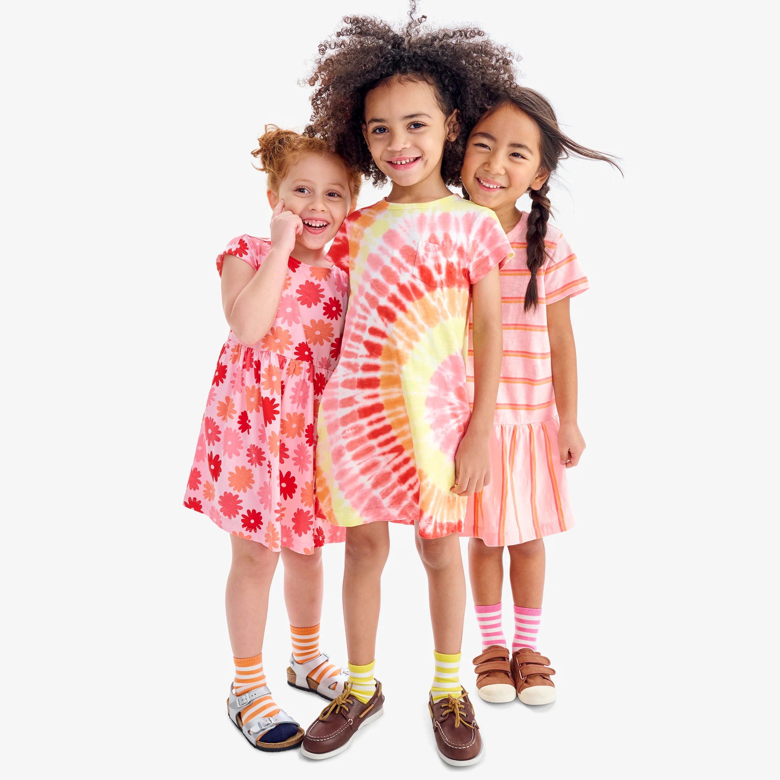 Clearance kids t-shirt dress in tie-dye - Image 5