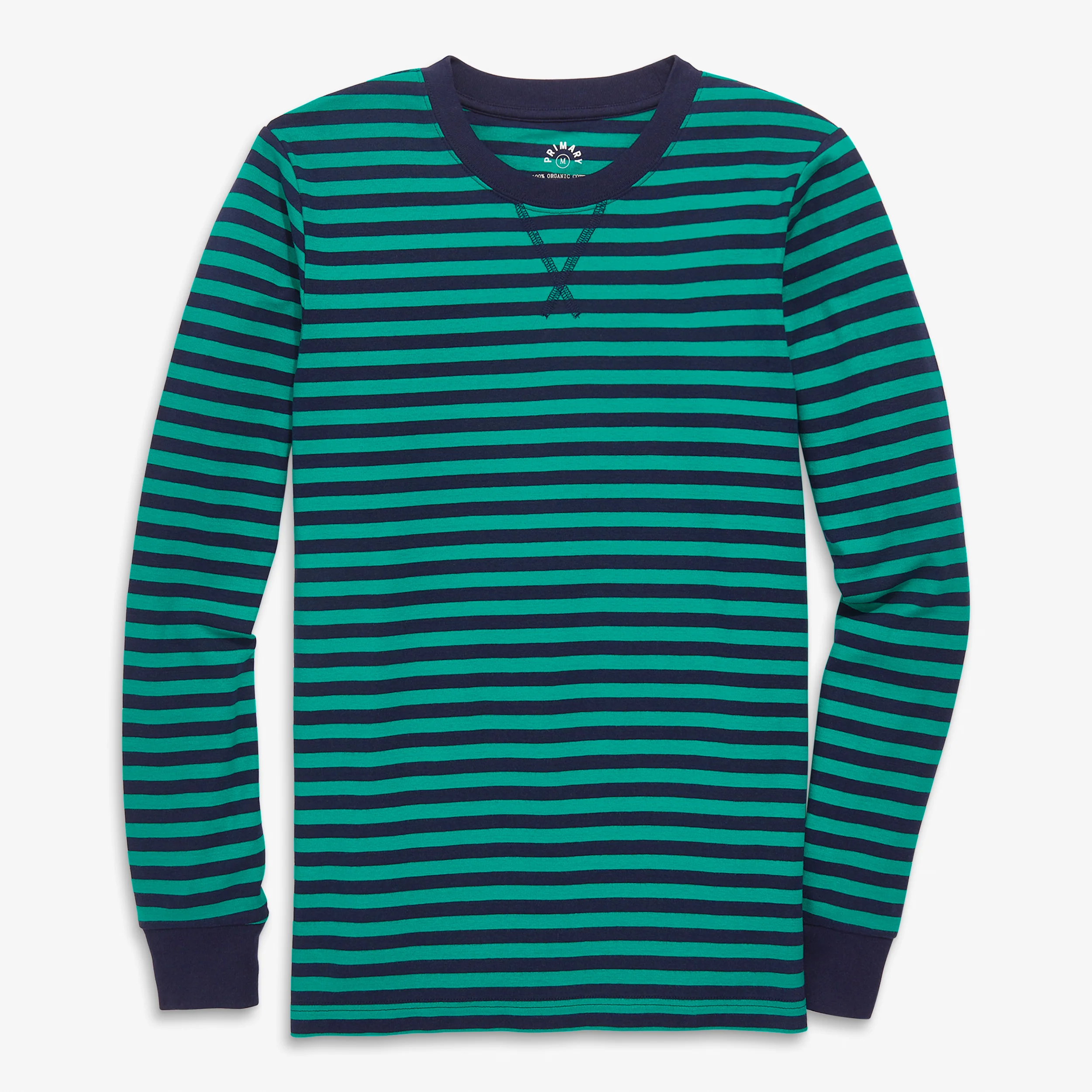Clearance adult organic pj top in stripe (unisex fit) - Image 2