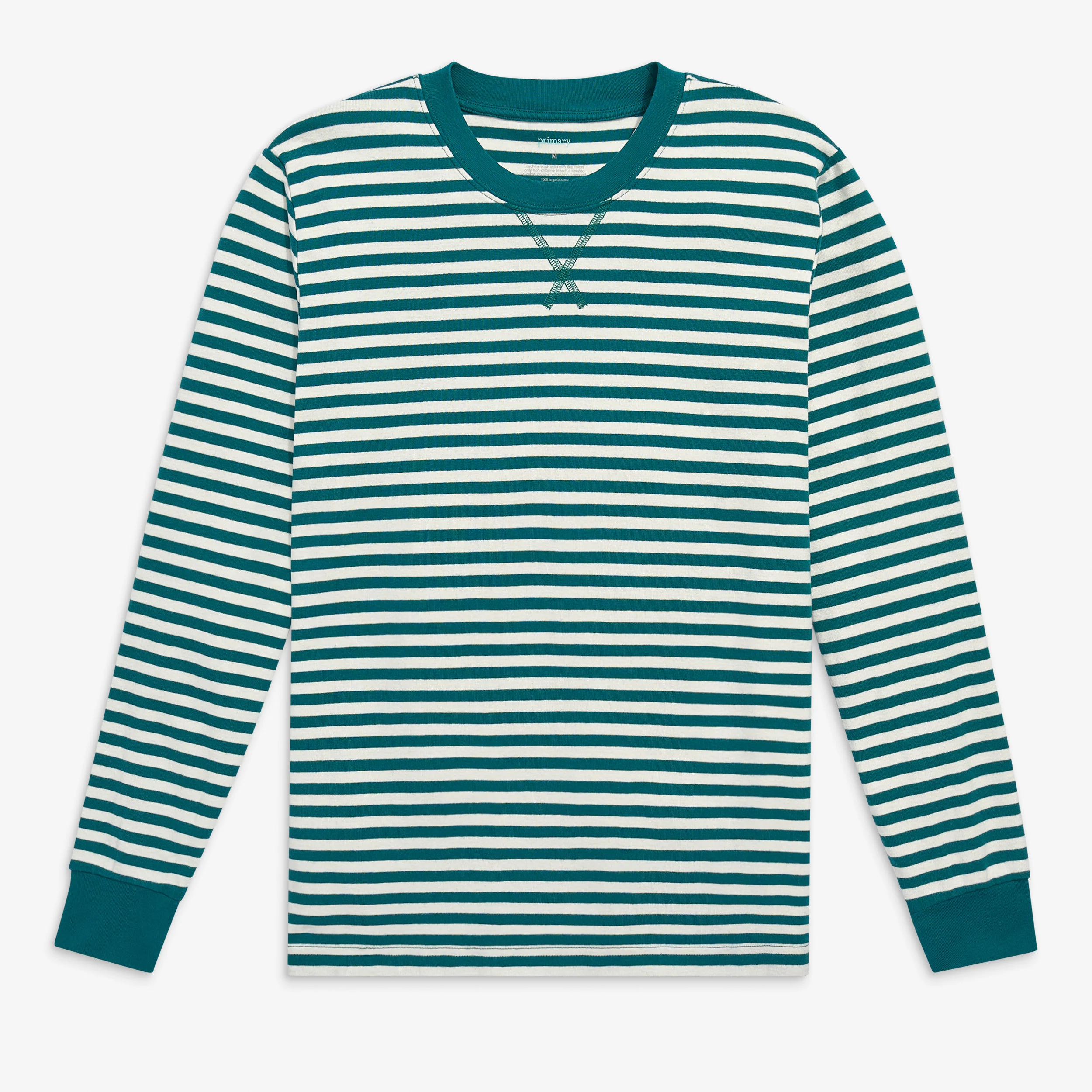 Clearance adult organic pj top in stripe (unisex fit) - Image 3