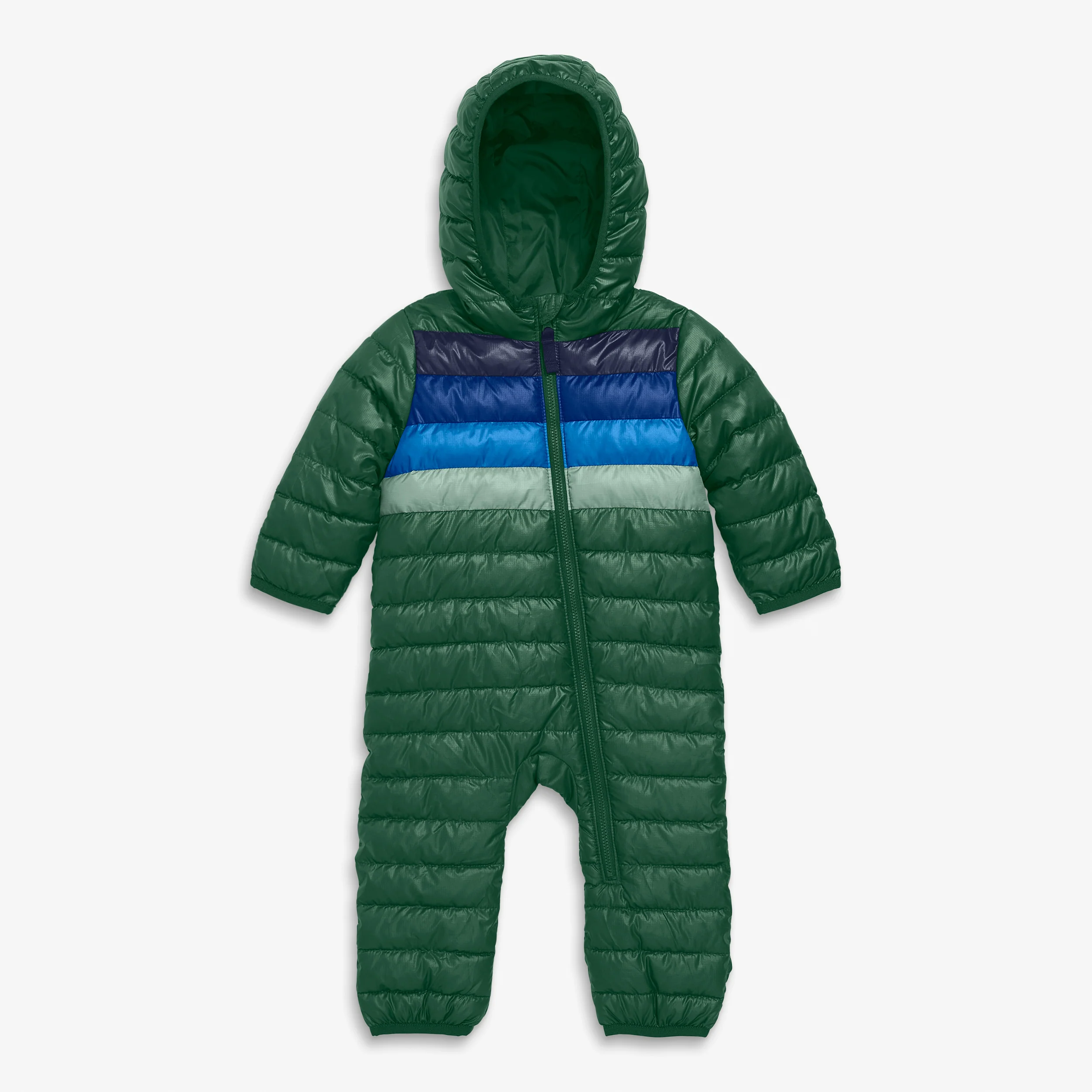 Baby stripe lightweight puffer suit - Image 3