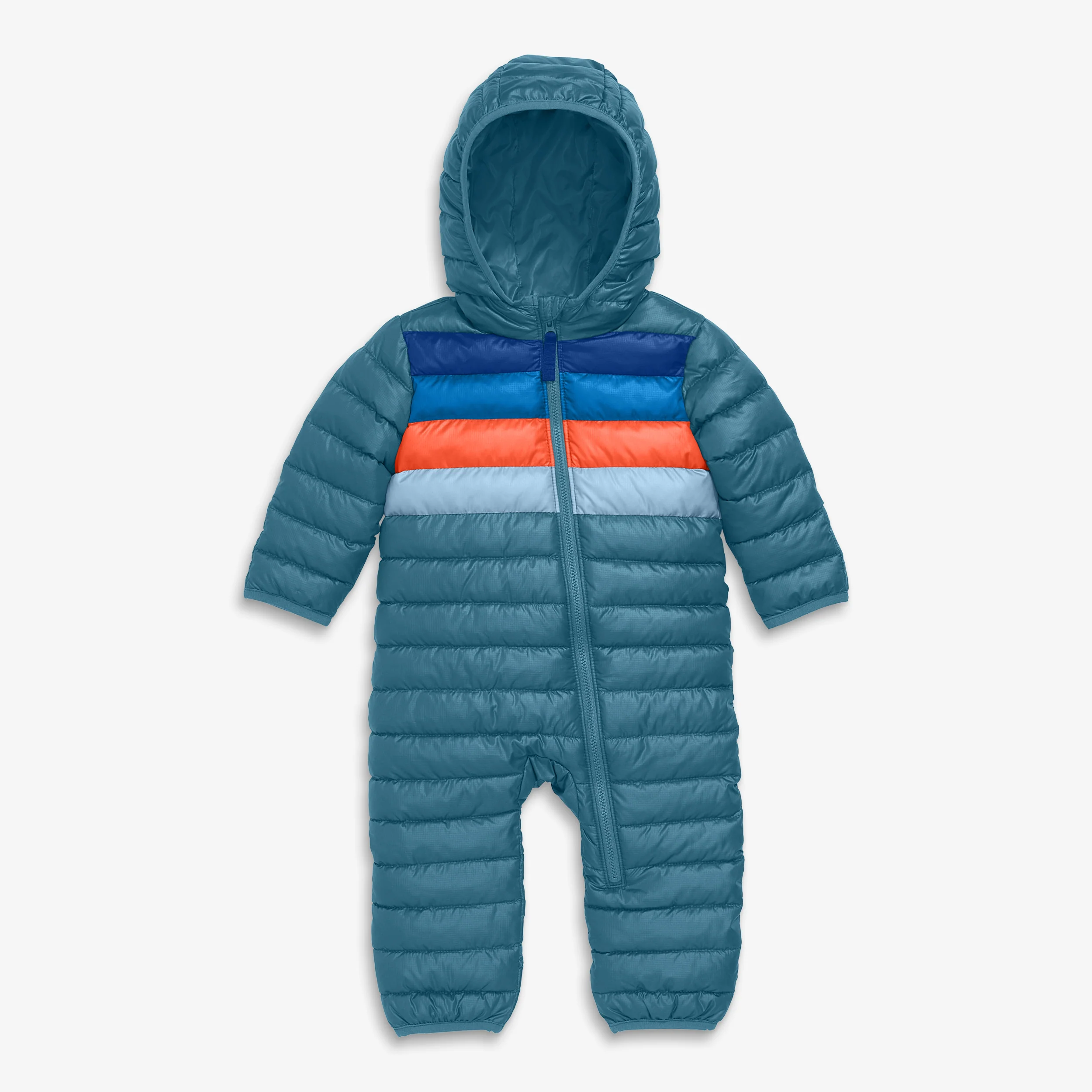 Baby stripe lightweight puffer suit - Image 5