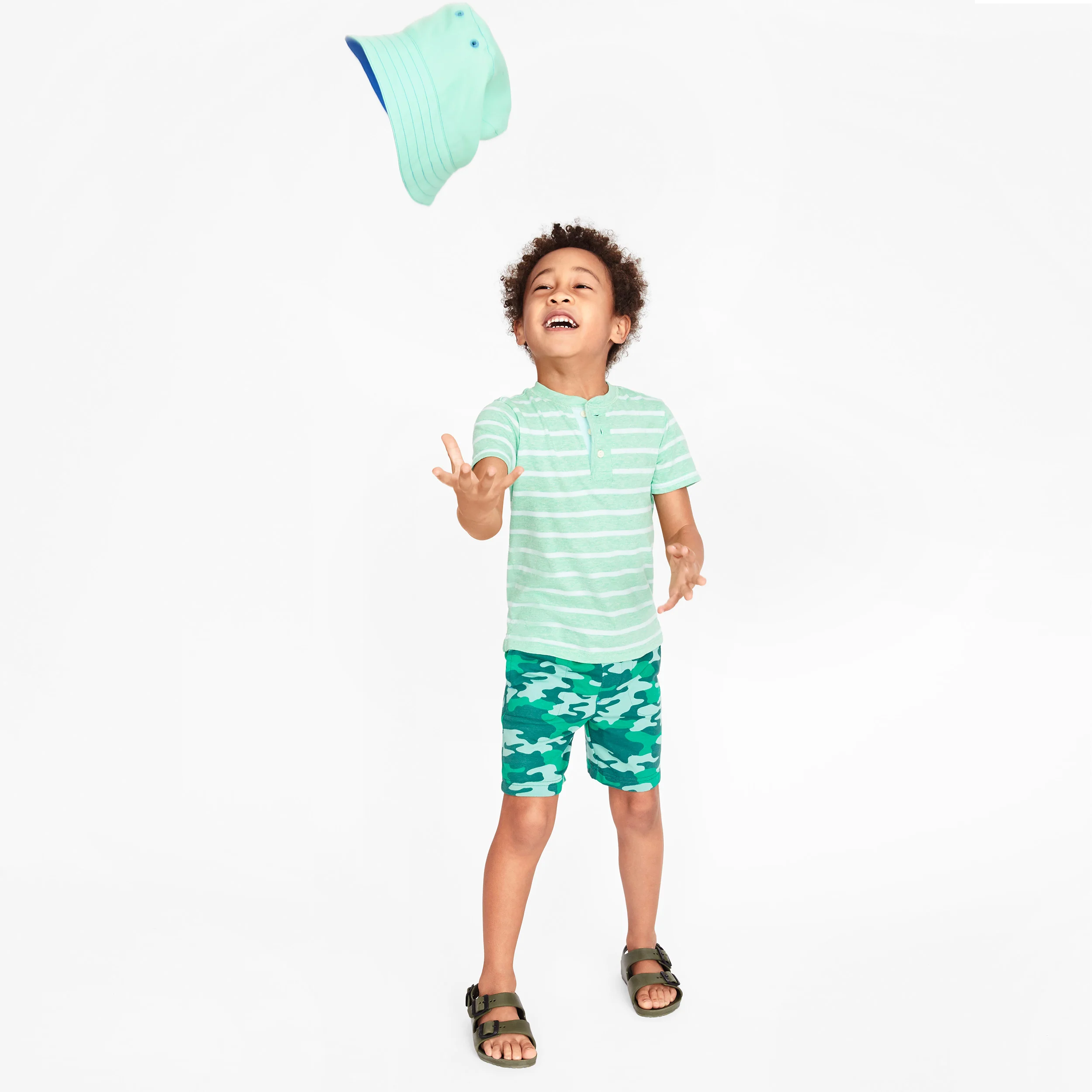 Clearance kids gym short in camo - Image 3