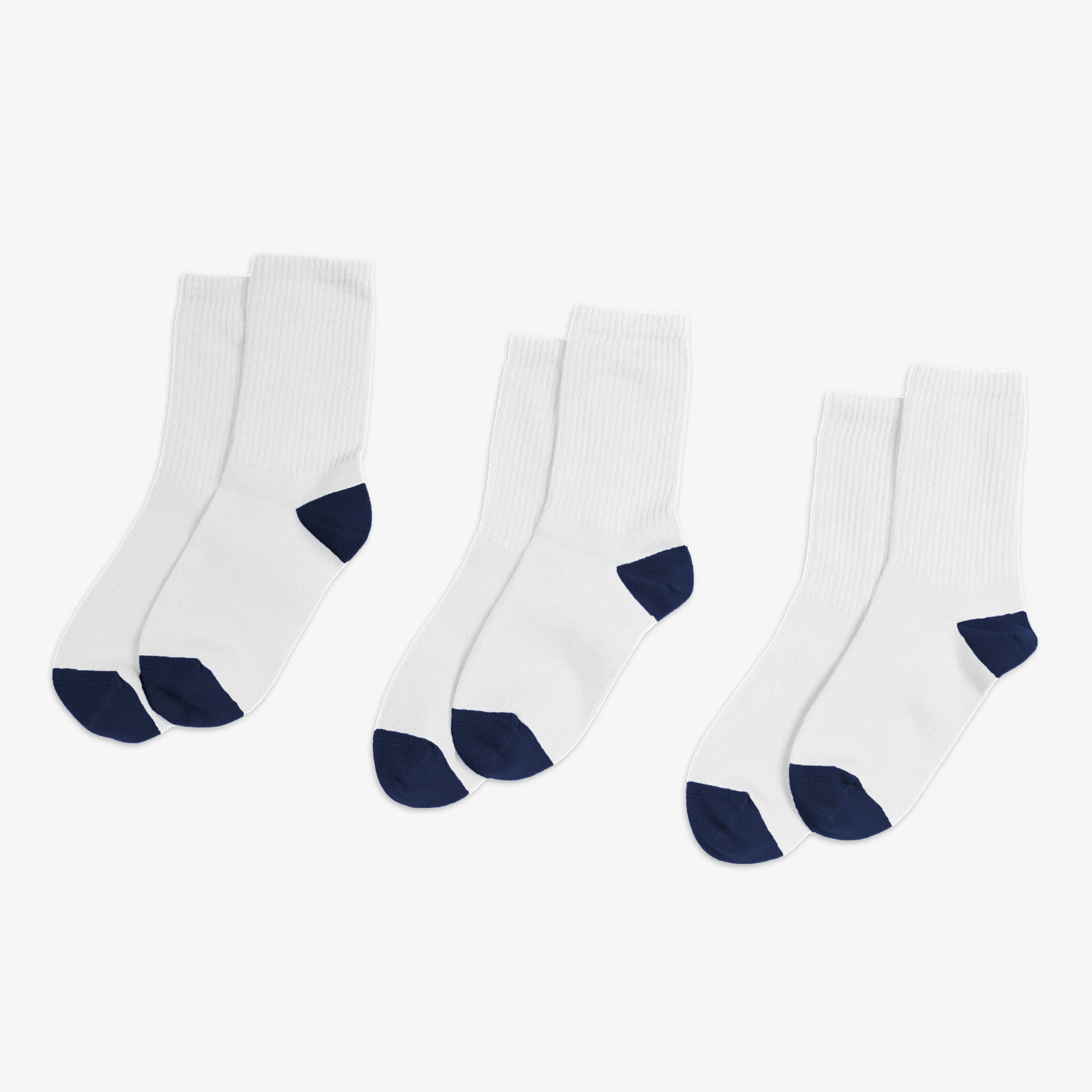 Clearance kids ribbed crew sock 3-pack