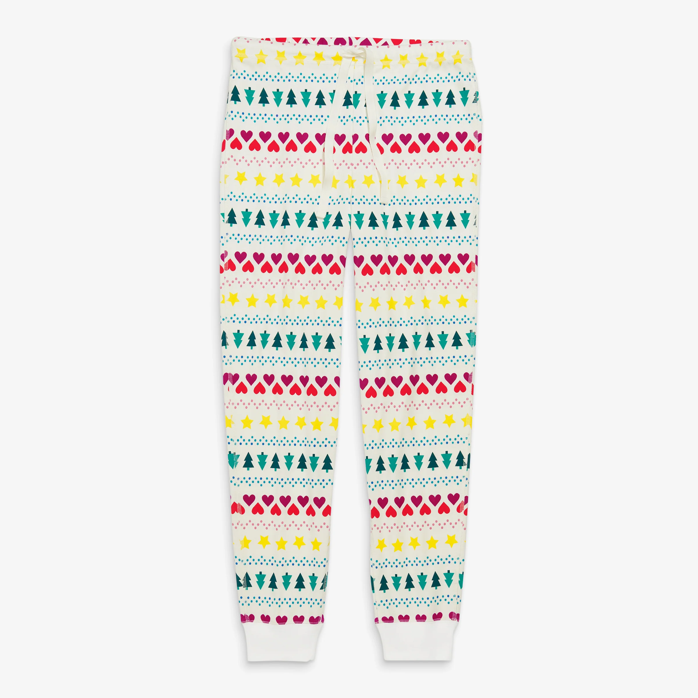 Clearance adult organic pj pant in fair isle (unisex fit)