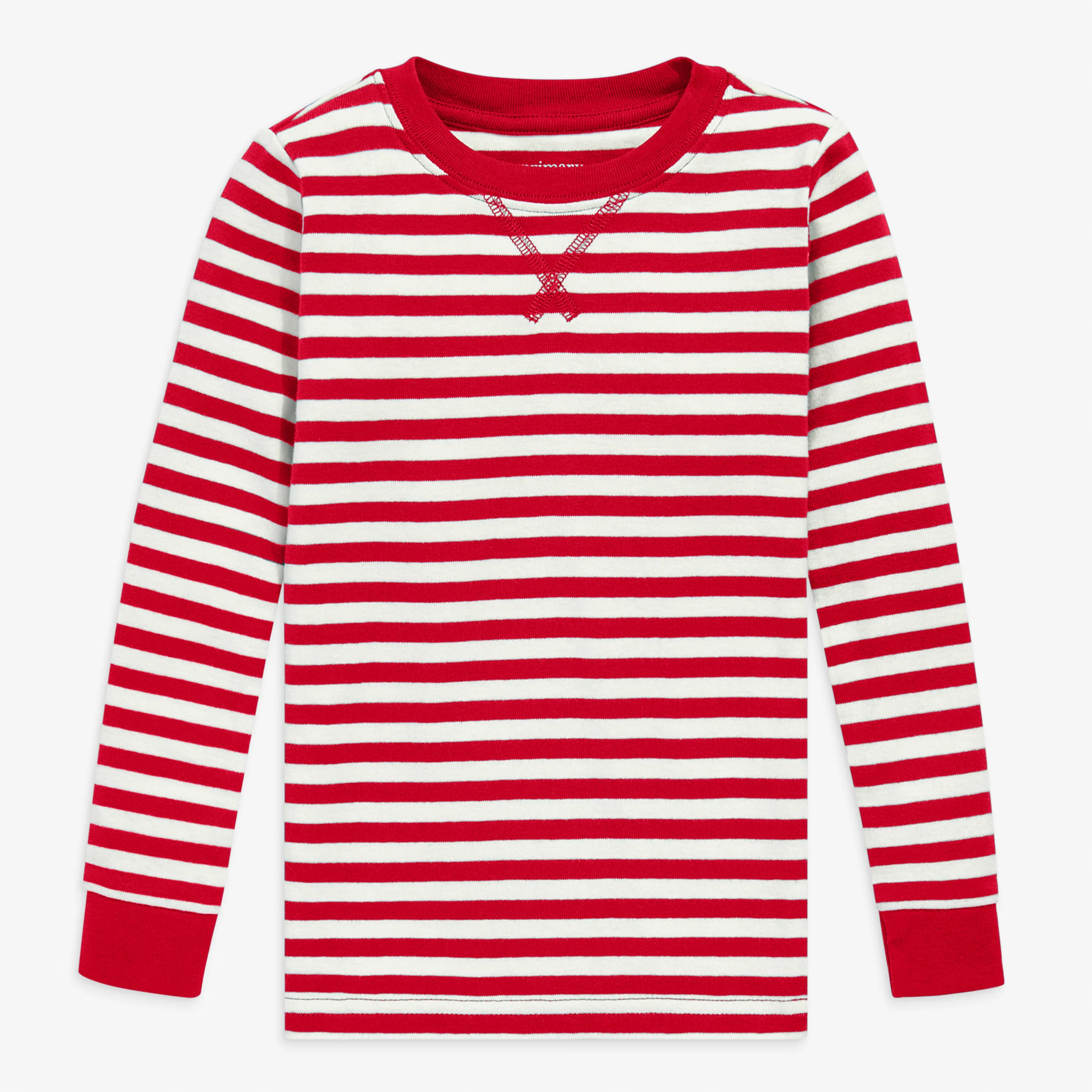Clearance kids organic pj top in stripe - Image 3