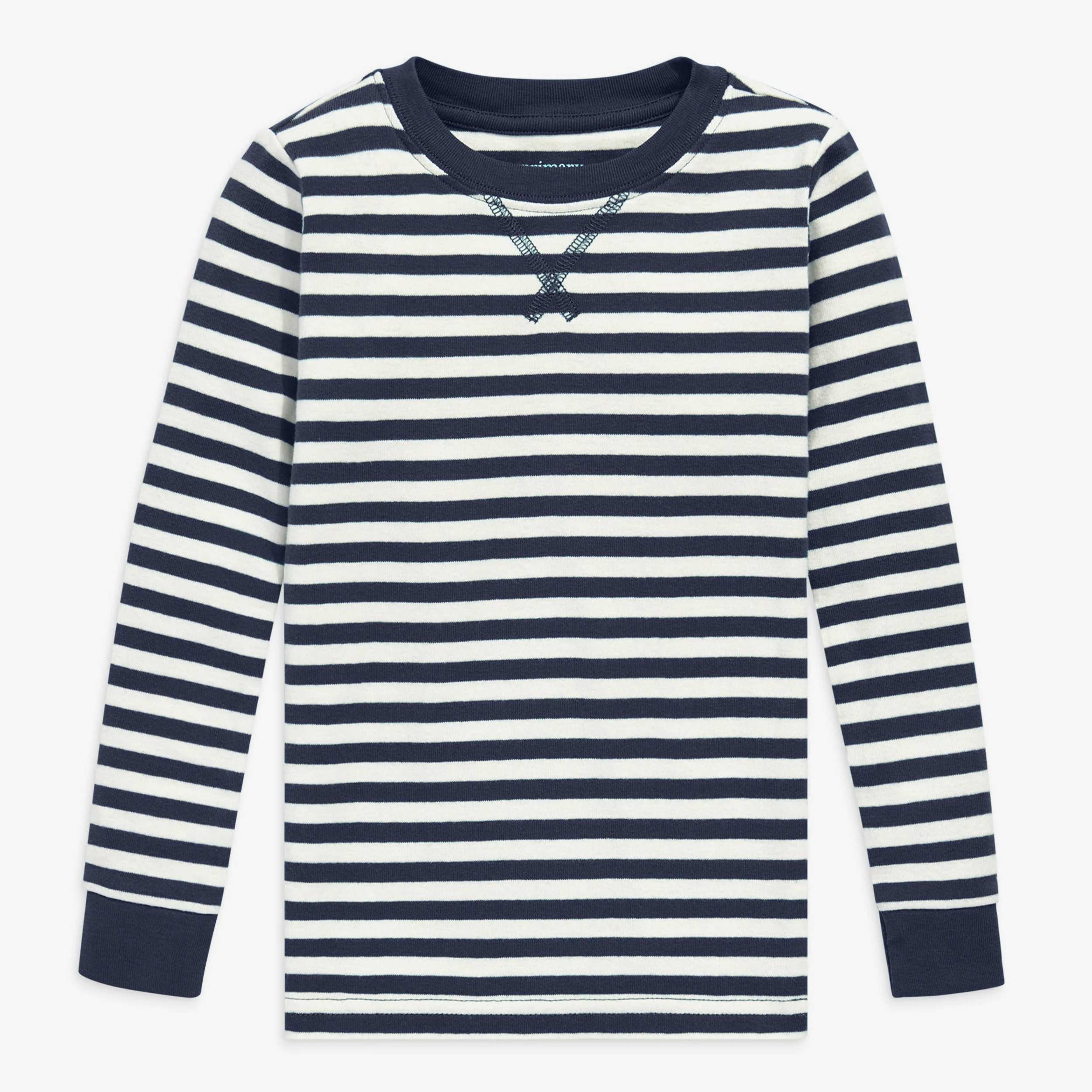 Clearance kids organic pj top in stripe - Image 4
