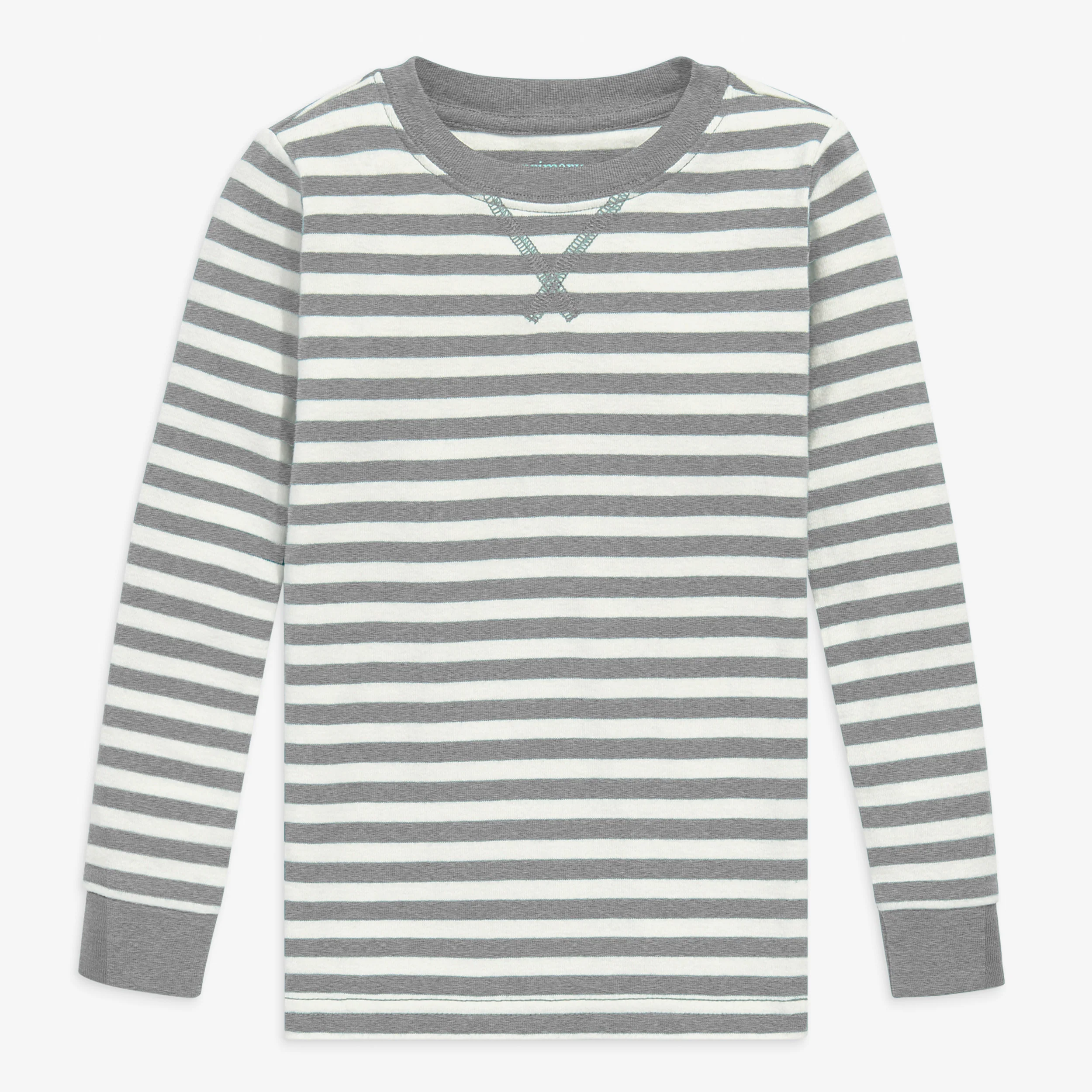 Clearance kids organic pj top in stripe - Image 5