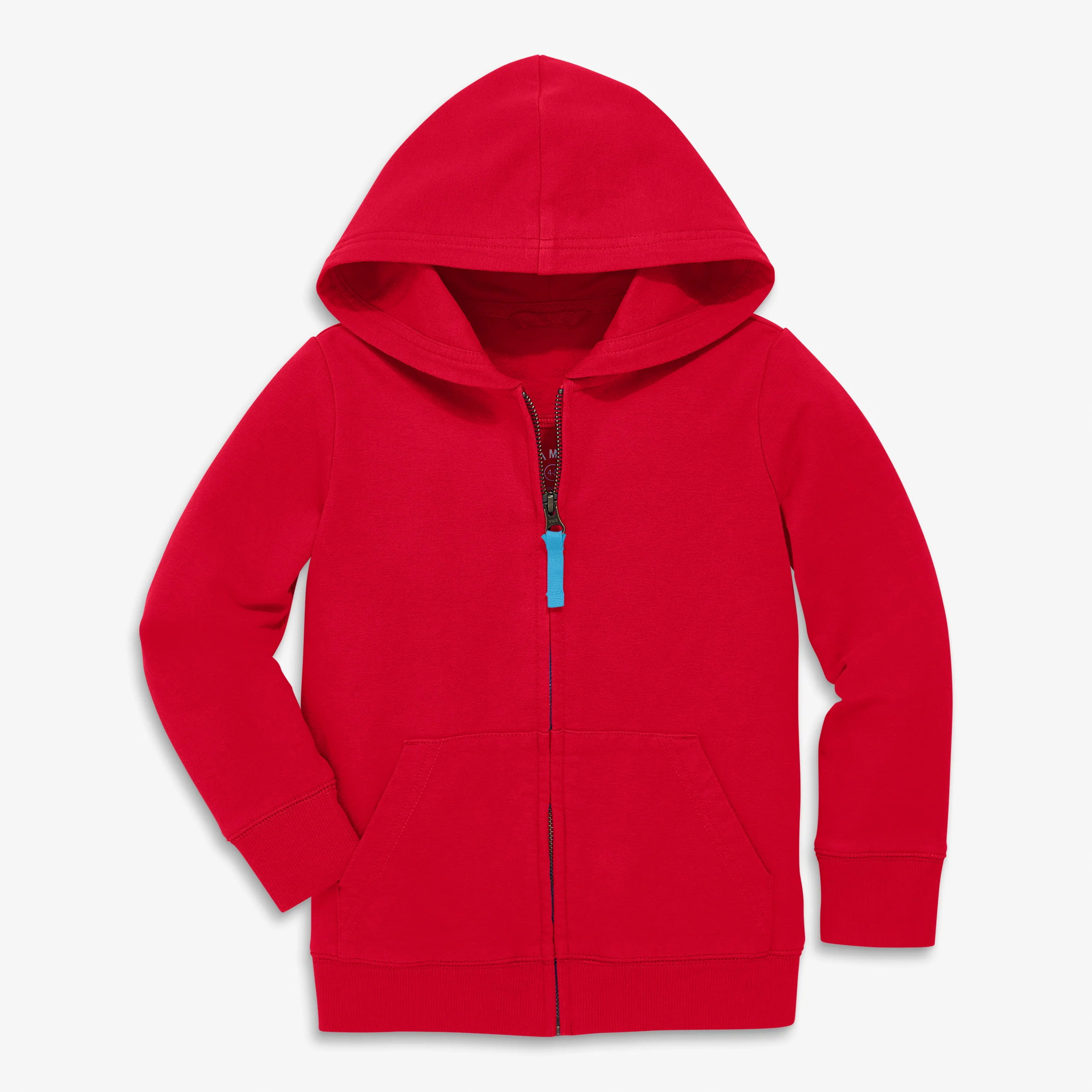 Kids zip hoodie in winter seasonal colors - Image 5