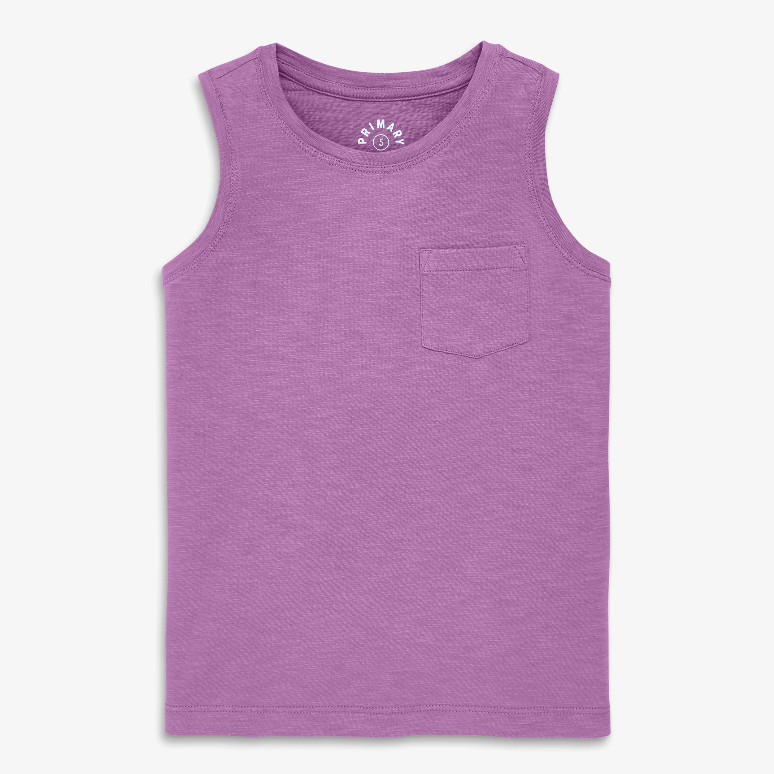 Kids slub pocket tank in seasonal colors - Image 2