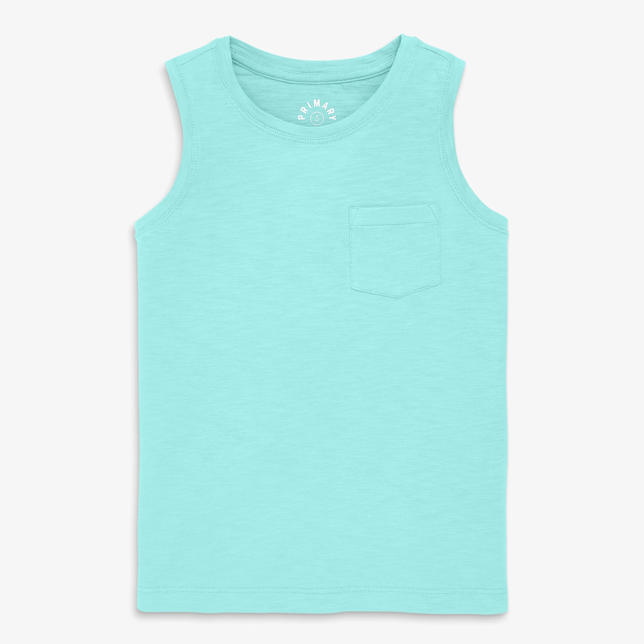 Kids slub pocket tank in seasonal colors - Image 4