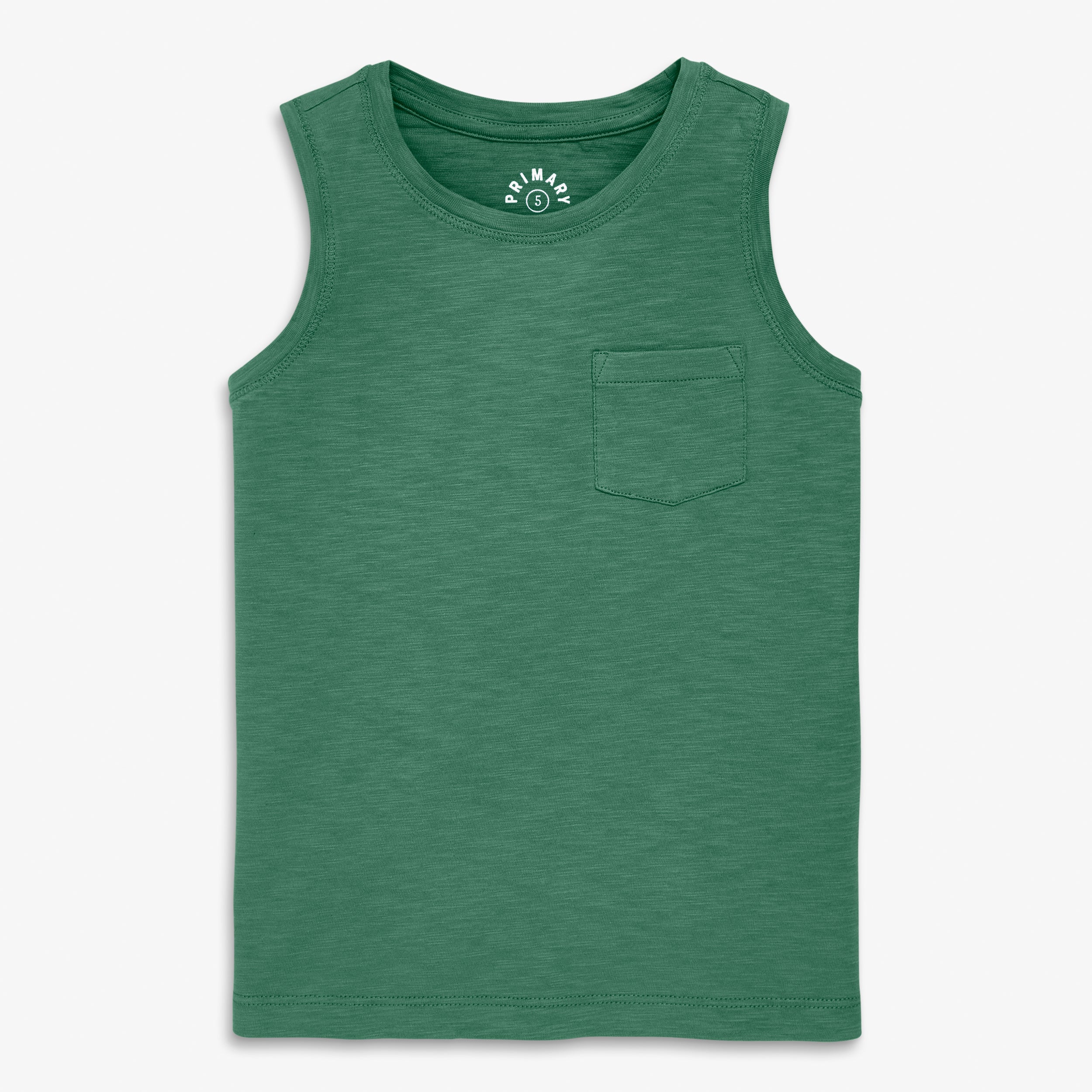 Kids slub pocket tank in seasonal colors - Image 7