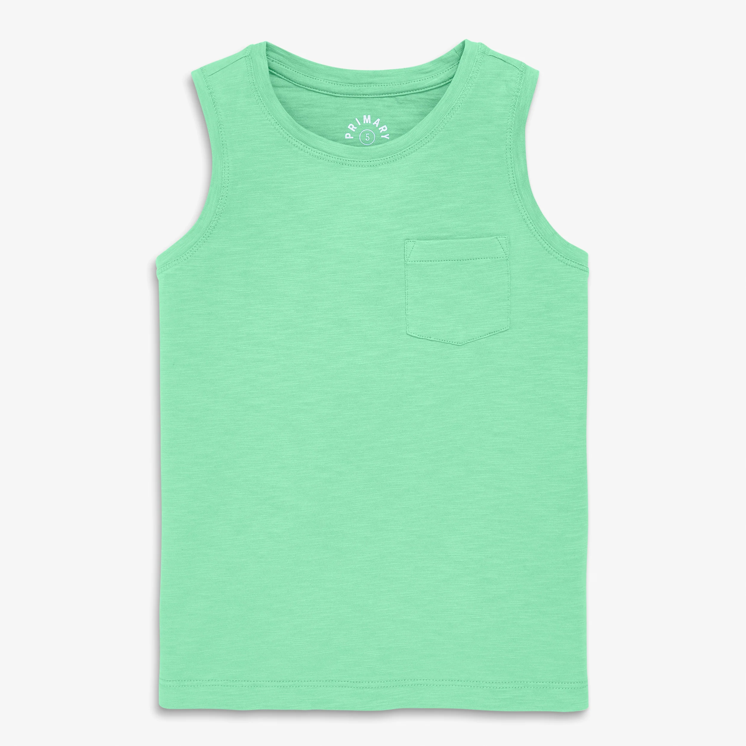 Kids slub pocket tank in seasonal colors - Image 8