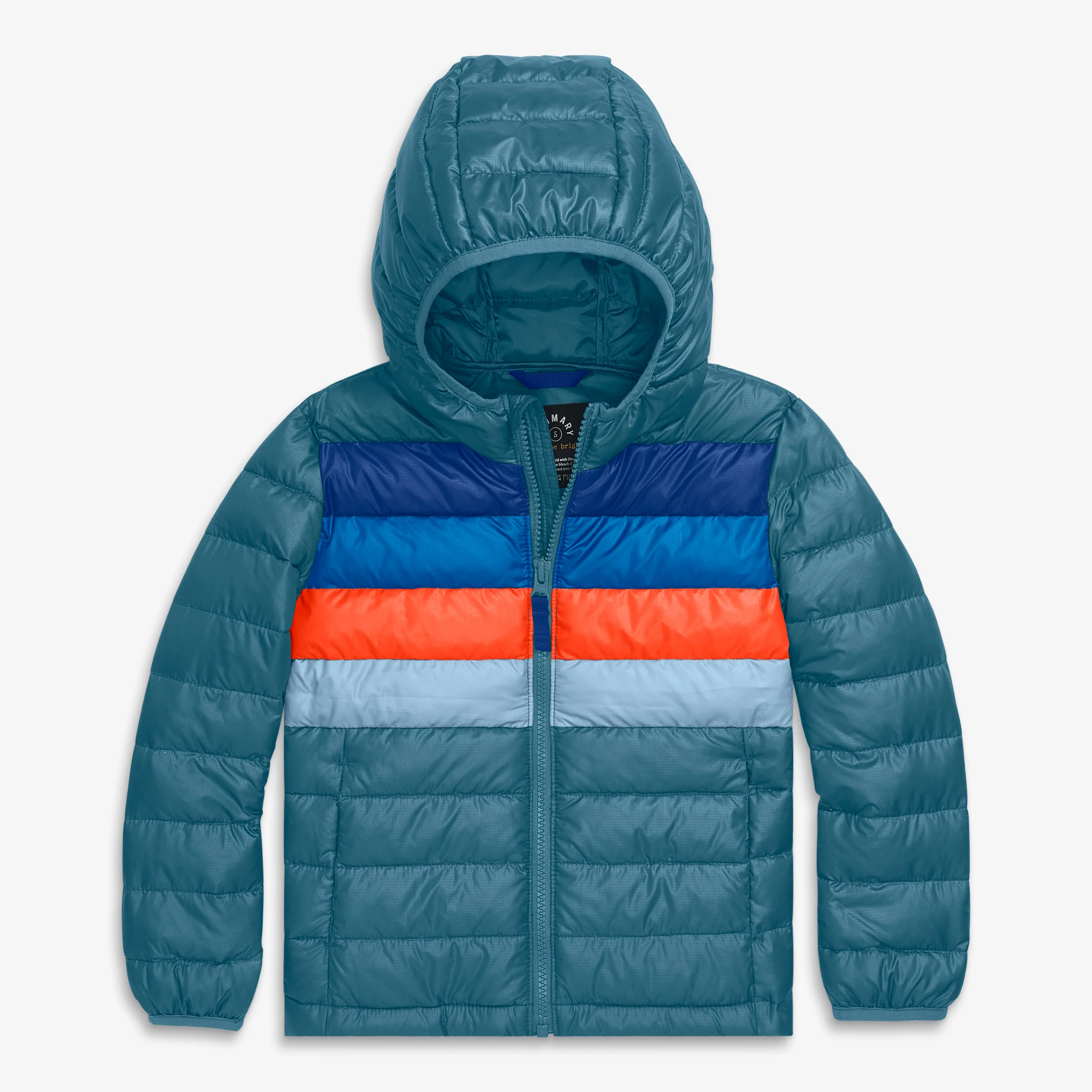 Kids stripe lightweight puffer jacket - Image 5