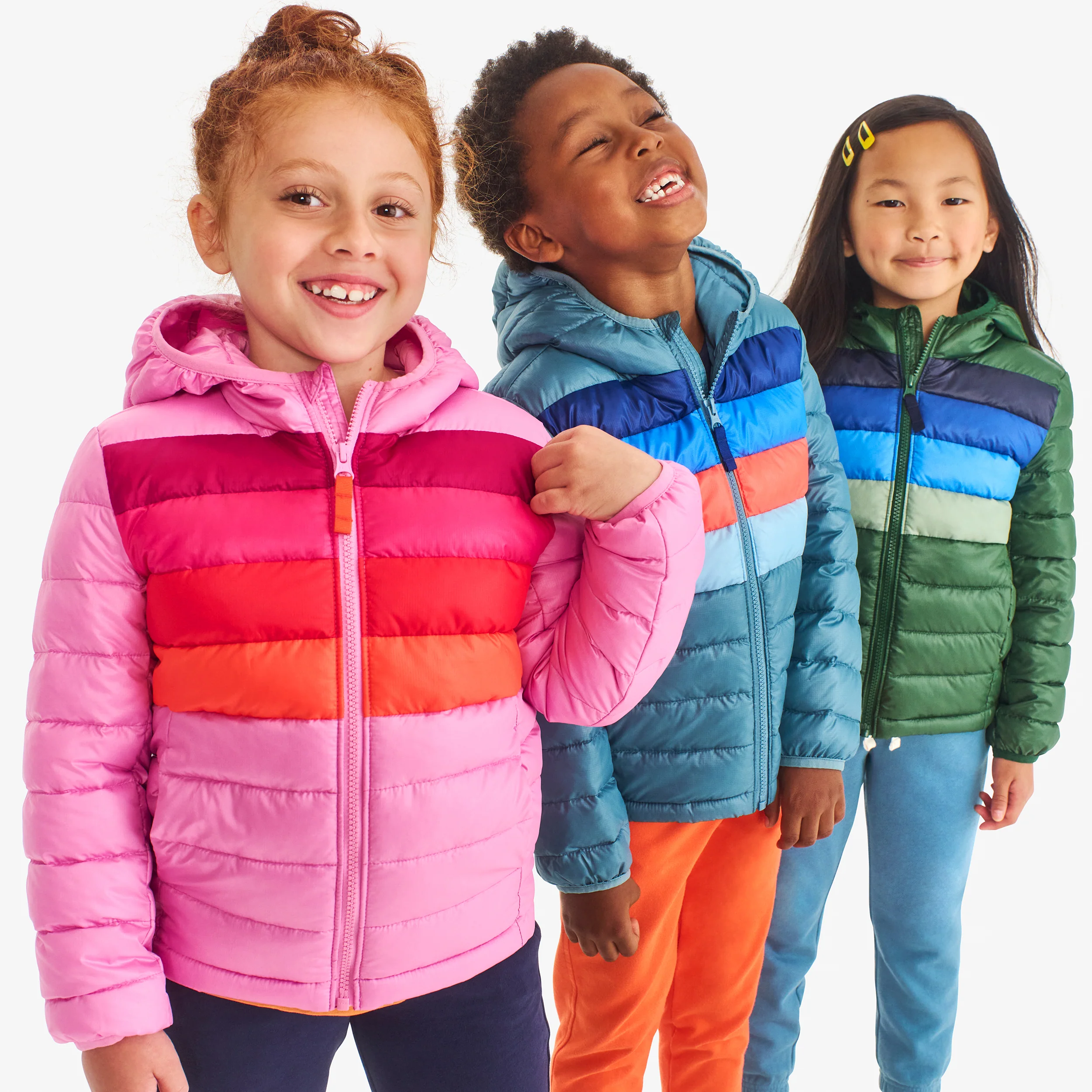 Kids stripe lightweight puffer jacket - Image 7