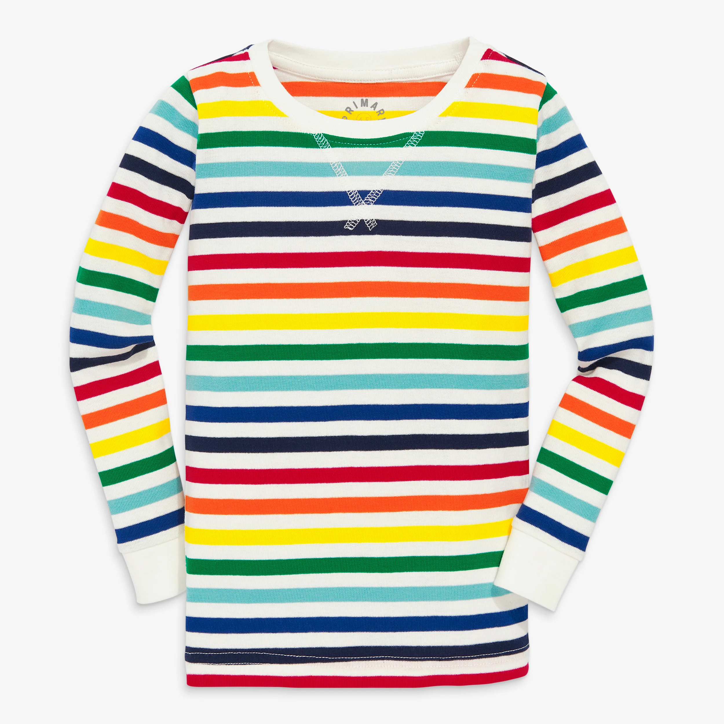 Clearance kids organic pj top in rainbow - Image 2