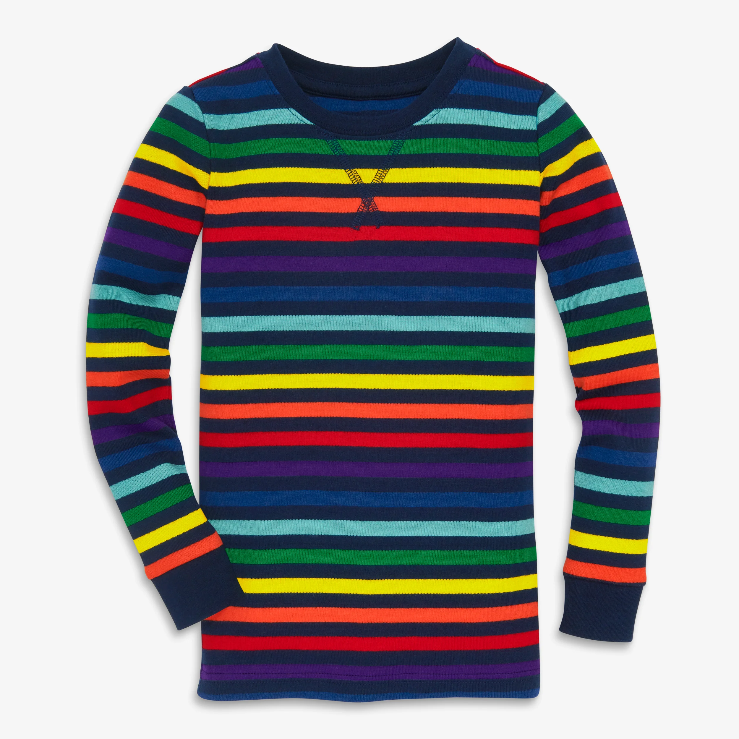 Clearance kids organic pj top in rainbow - Image 3