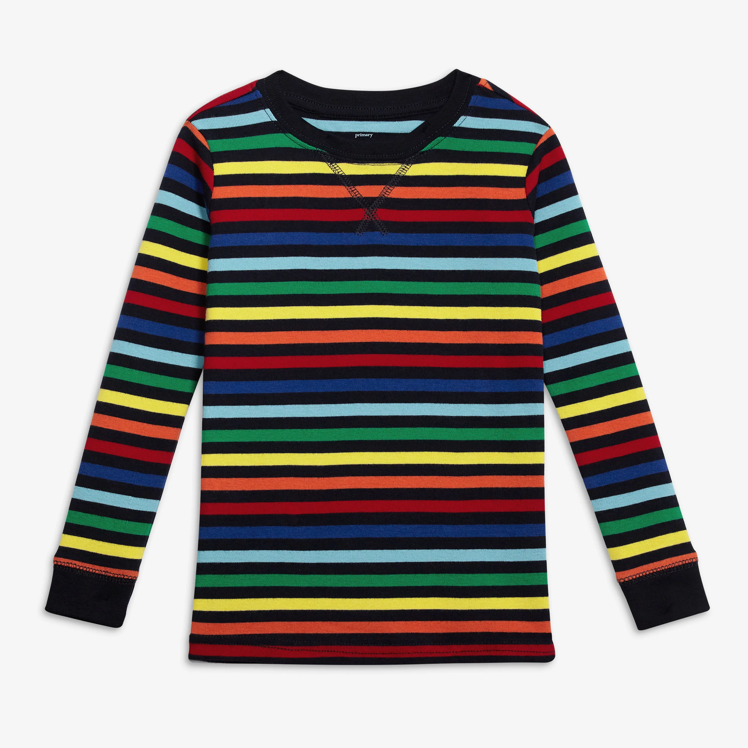 Clearance kids organic pj top in rainbow - Image 4
