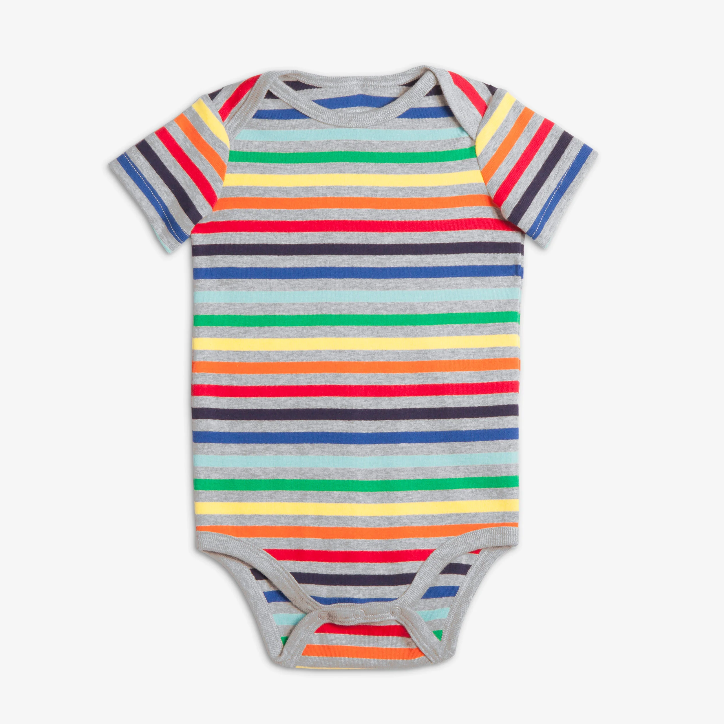 Clearance short sleeve babysuit in rainbow stripe - Image 3