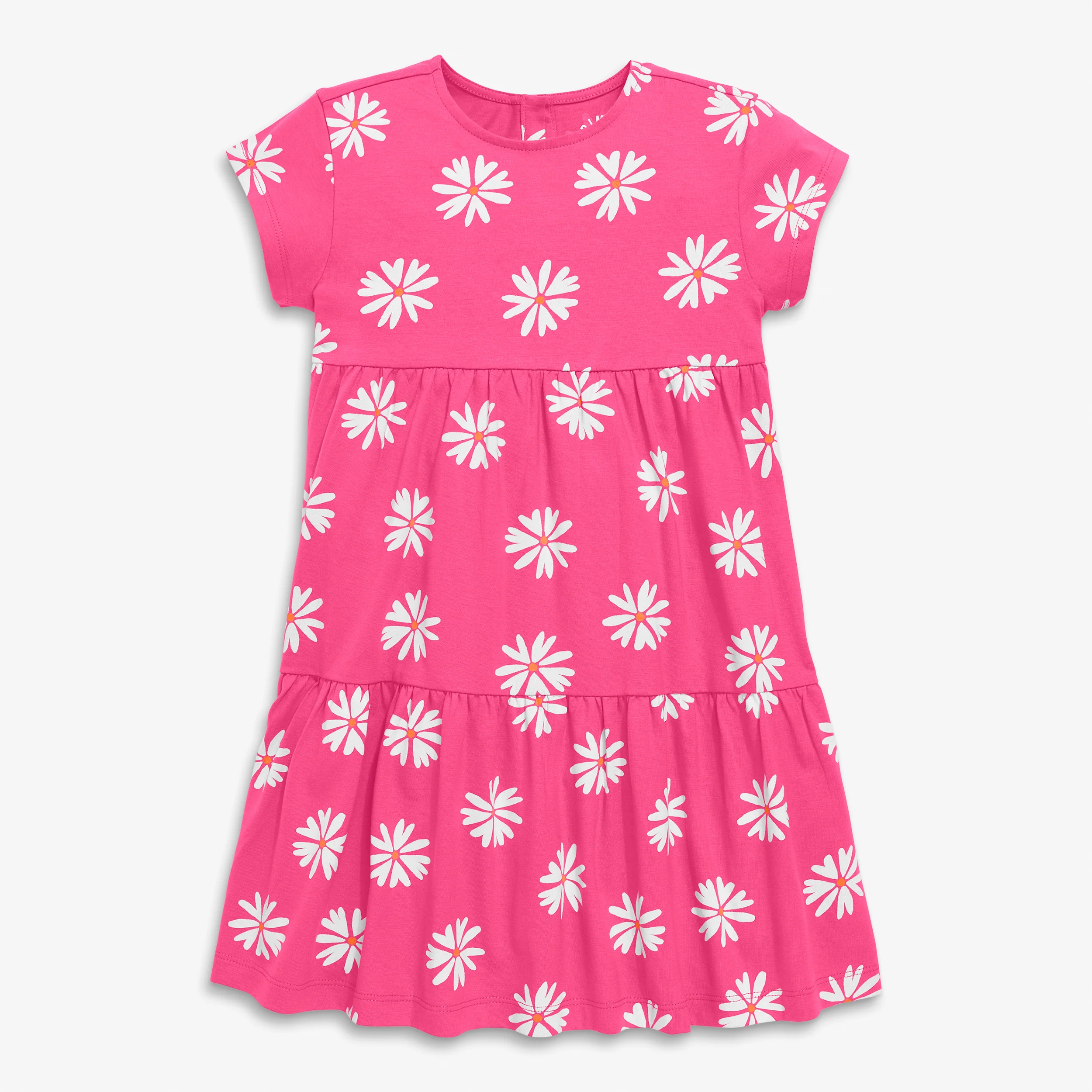Clearance kids tiered t-shirt dress in blooms - Image 3