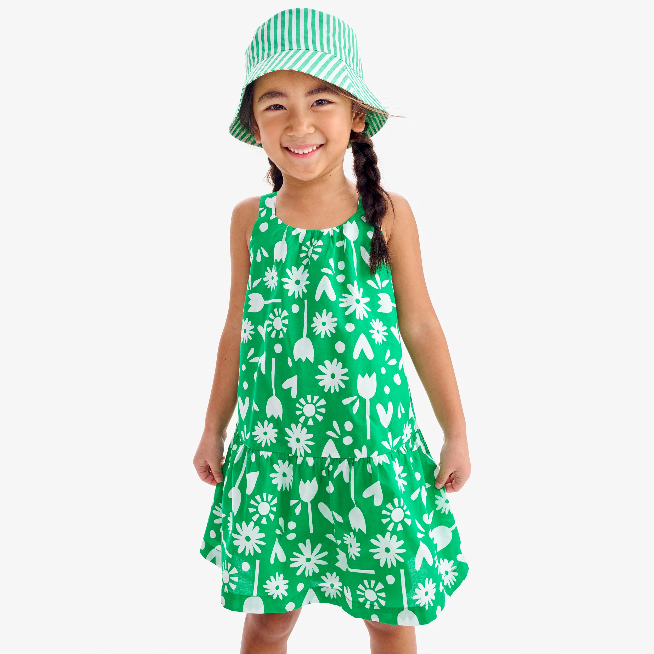 Clearance kids tank dress in garden party - Image 4