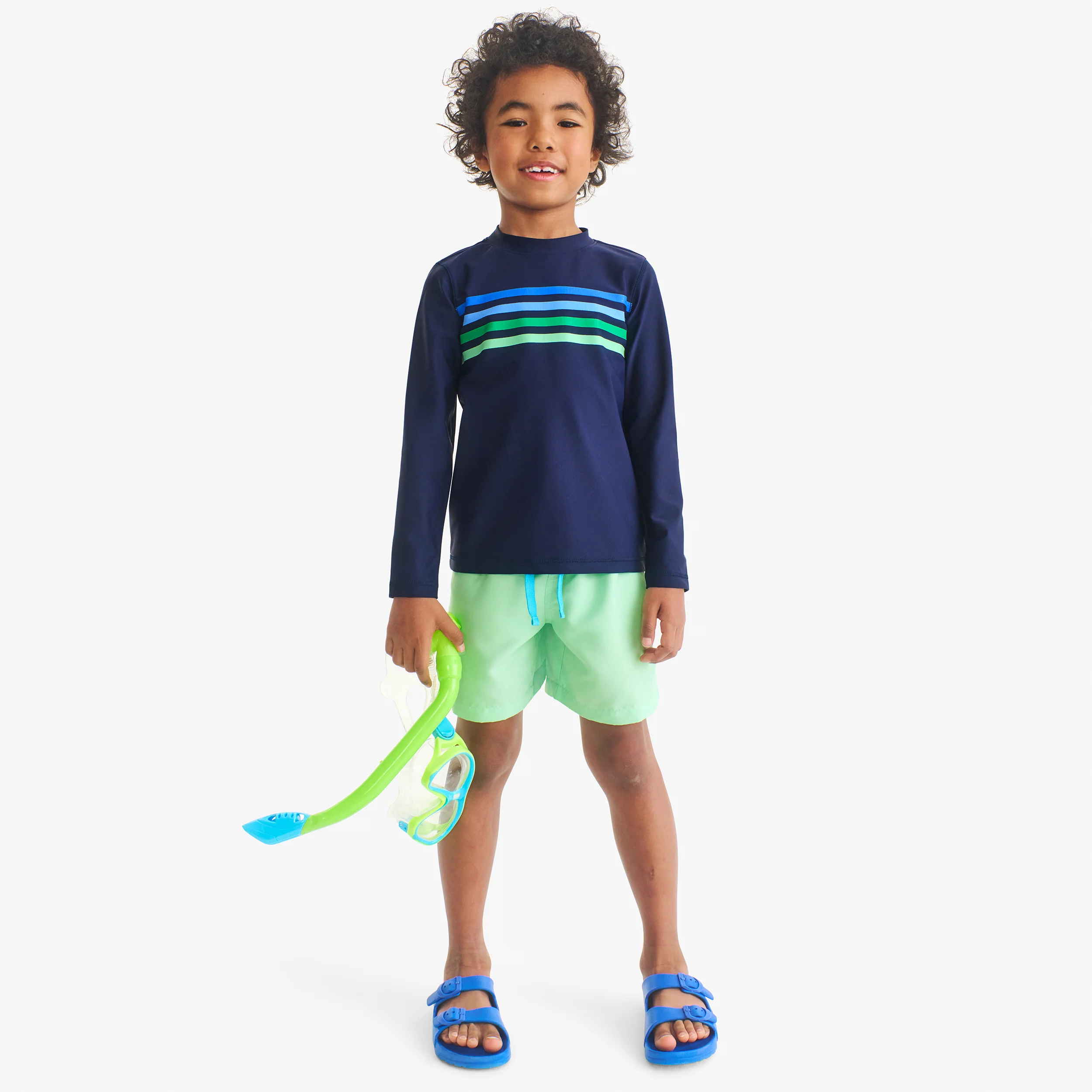 Kids tonal banner long sleeve rash guard - Image 4