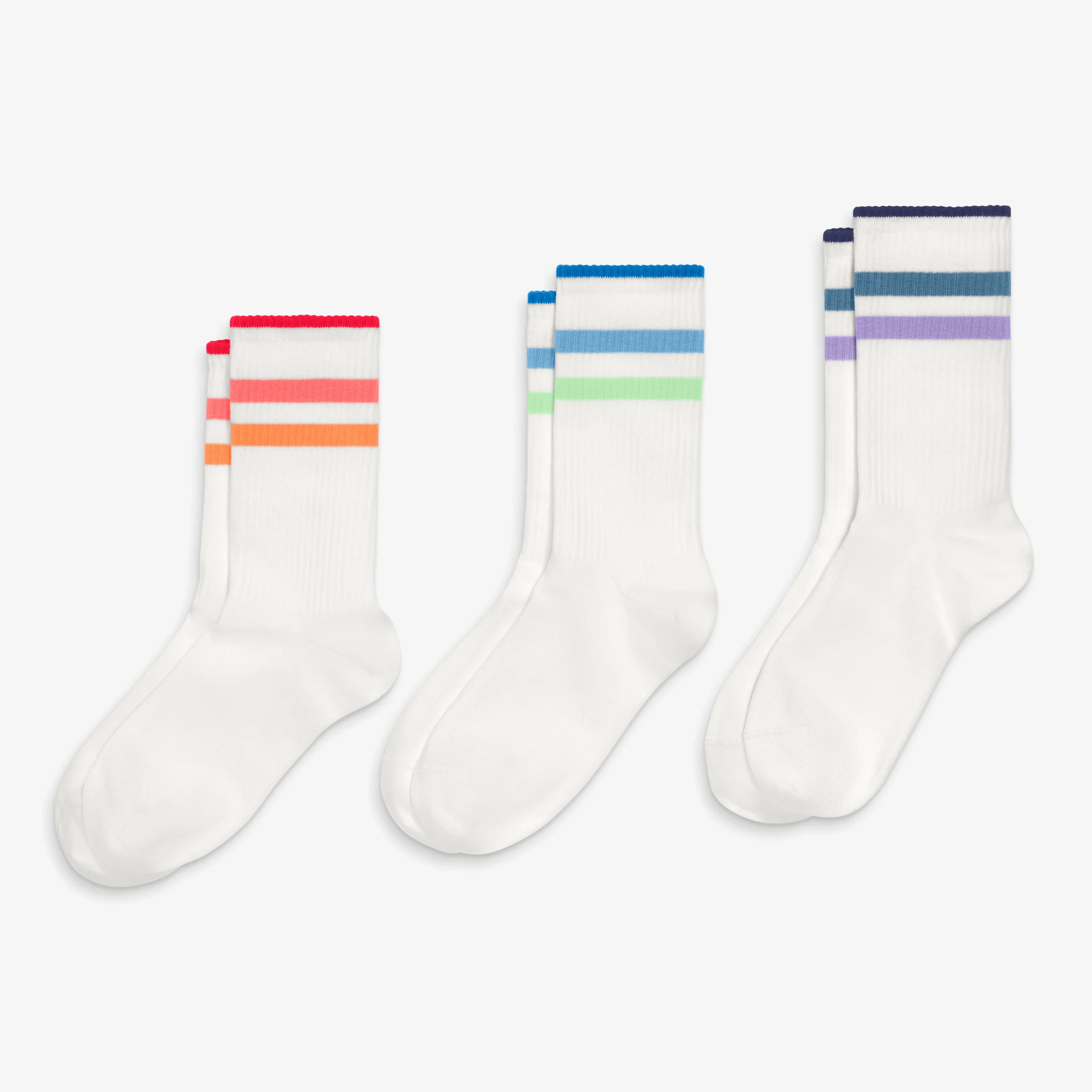 Adult tonal ringer athletic sock 3-pack (unisex fit)