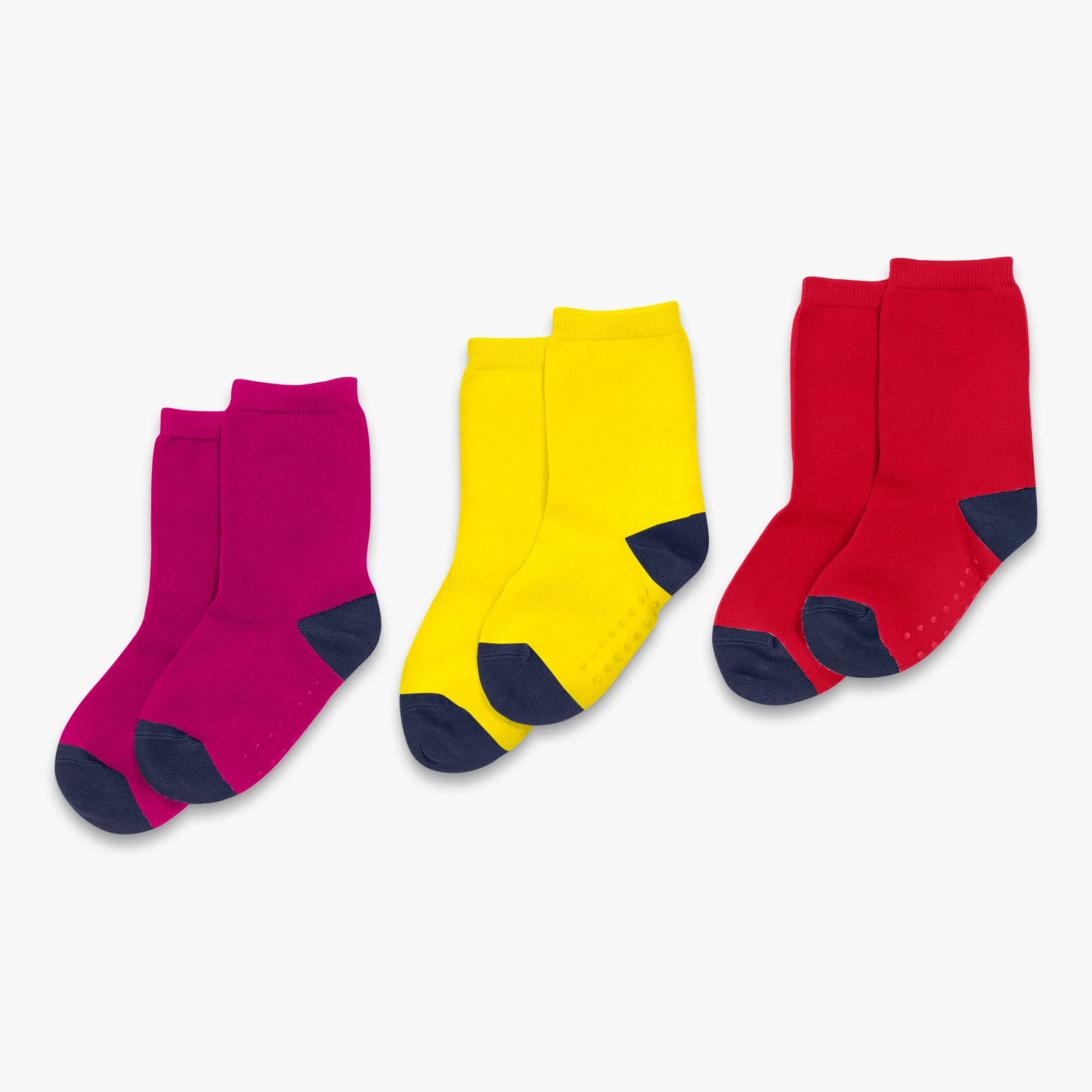 Kids crew sock 3-pack in solid colors - Image 2