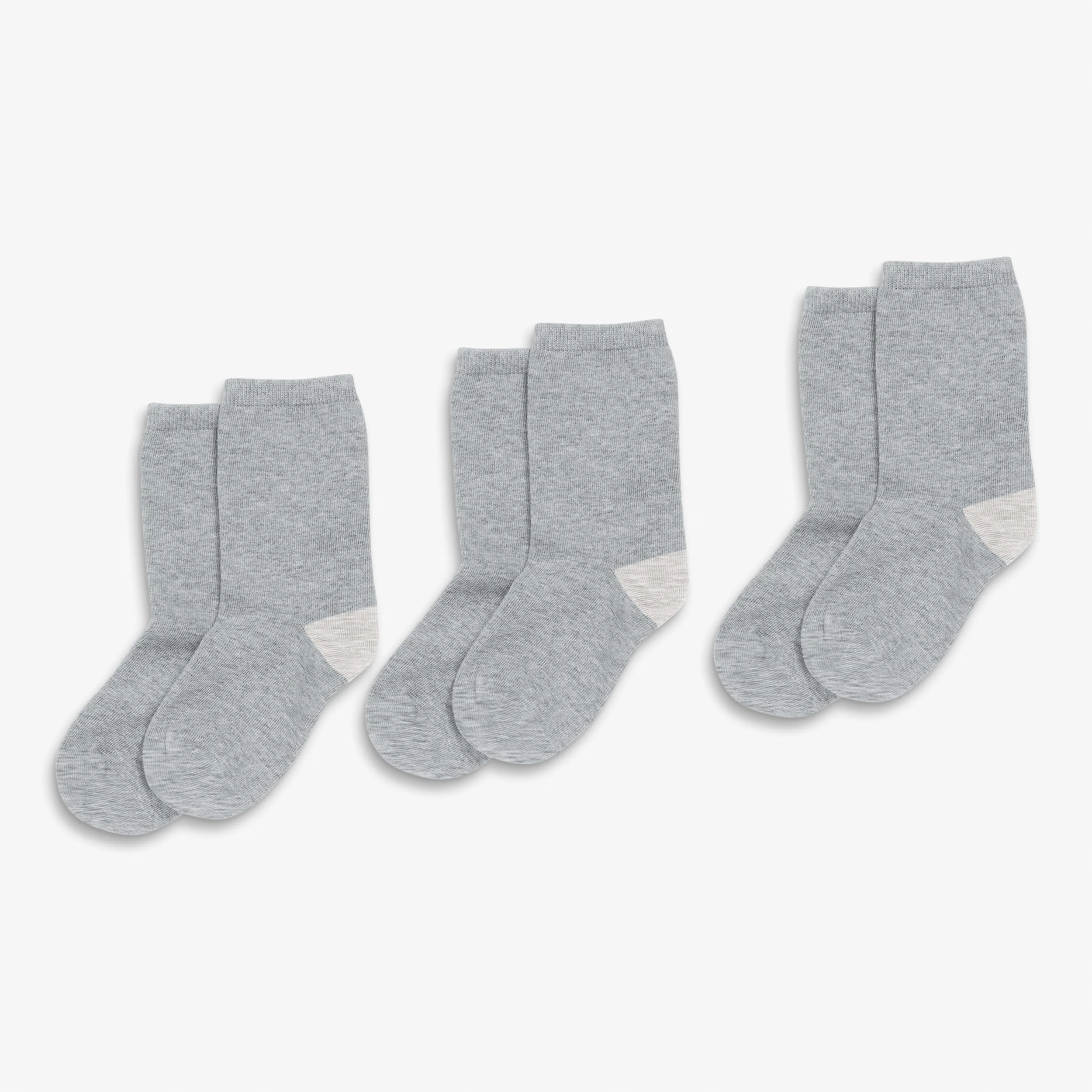 Kids crew sock 3-pack in solid colors - Image 3