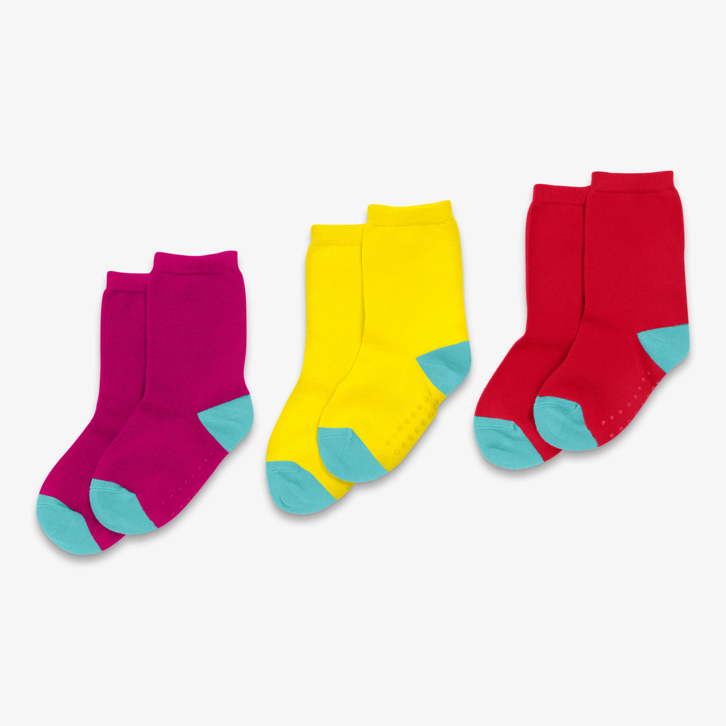 Kids crew sock 3-pack in solid colors - Image 6